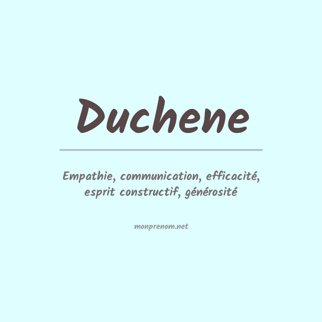 Signification du Prénom Duchene