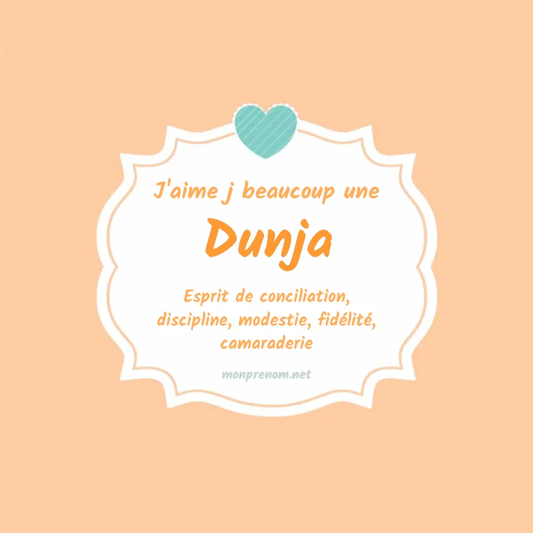 j'aime beaucoup Dunja