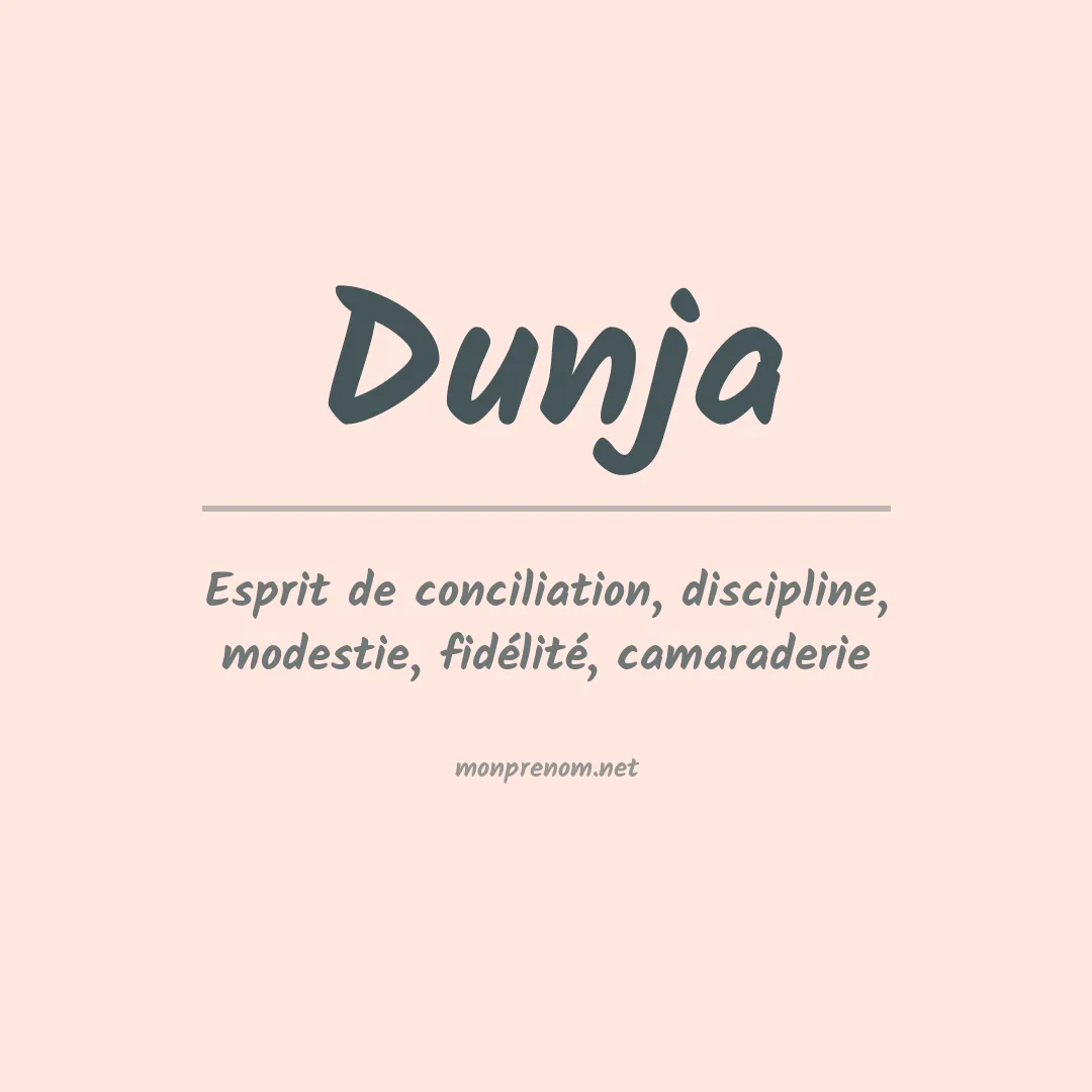 Signification du Prénom Dunja Signification du Prénom Dunja