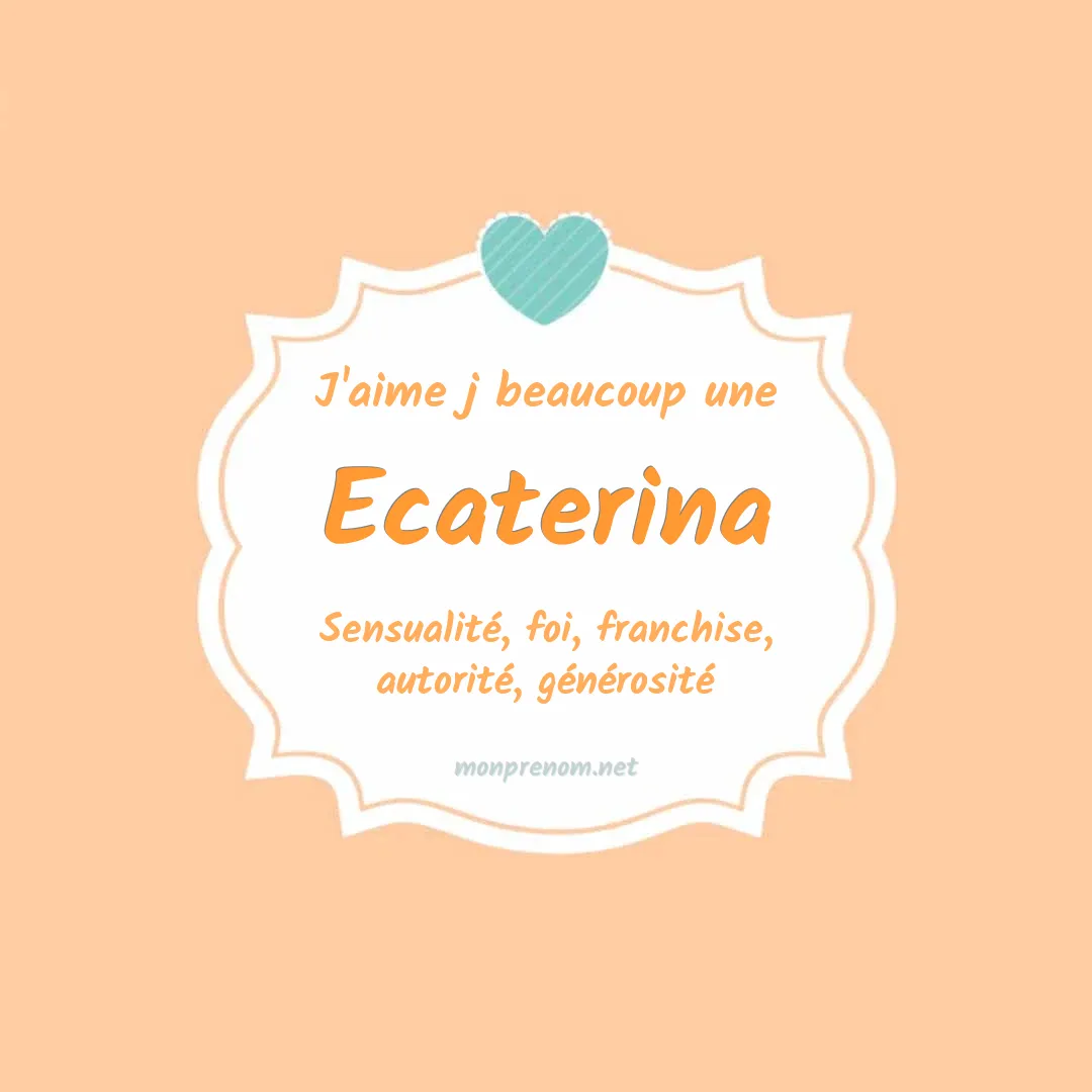 j'aime beaucoup Ecaterina