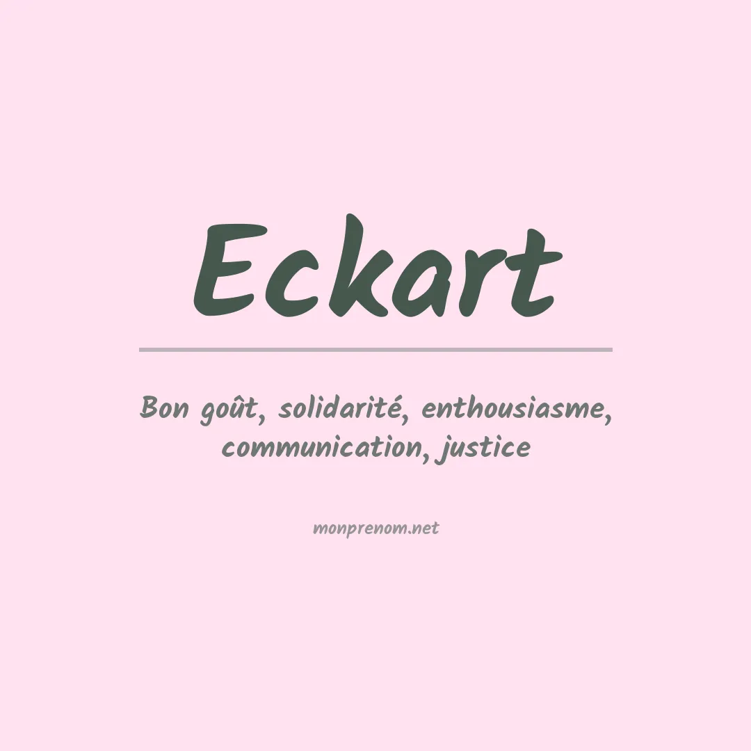 Signification du Prénom Eckart