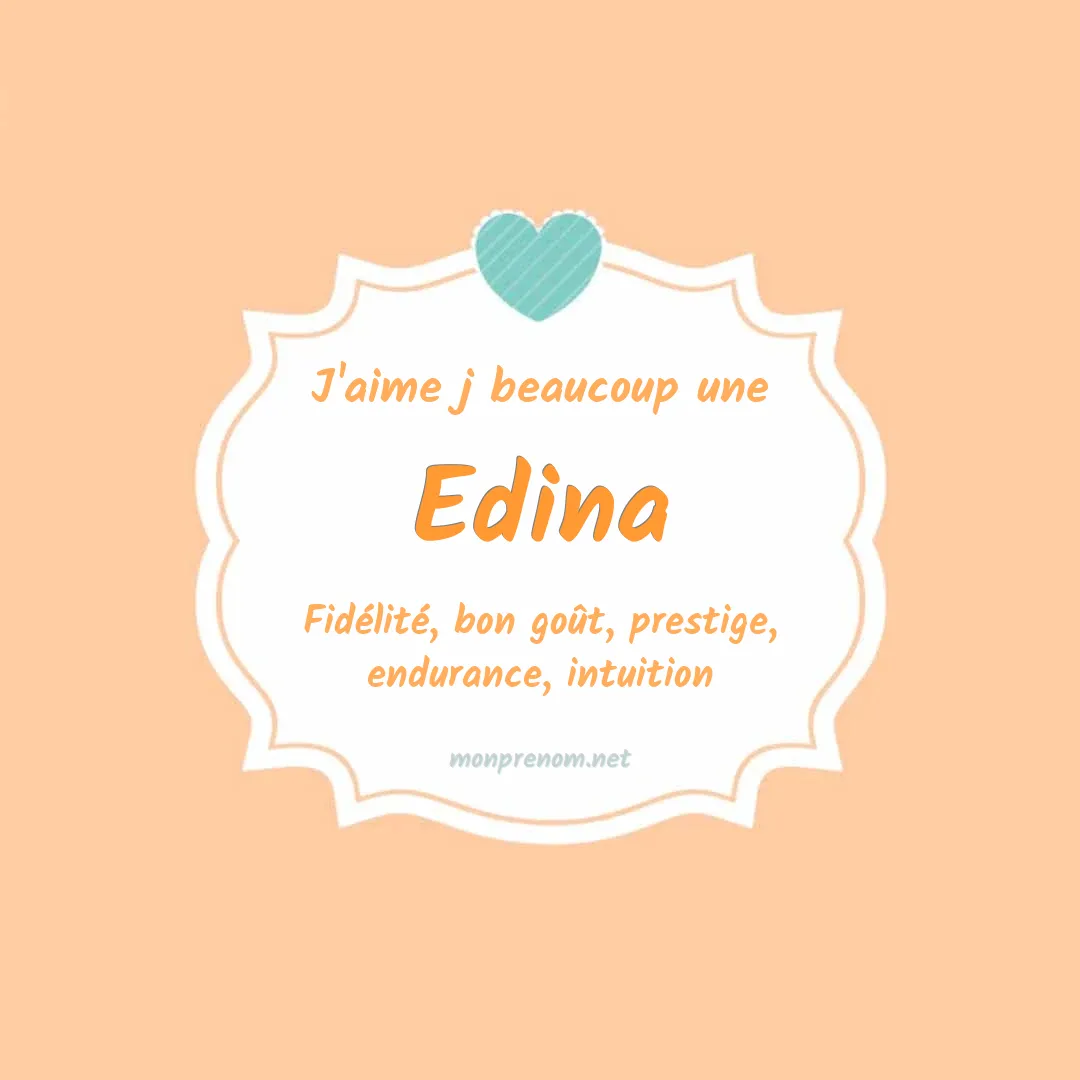 j'aime beaucoup Edina