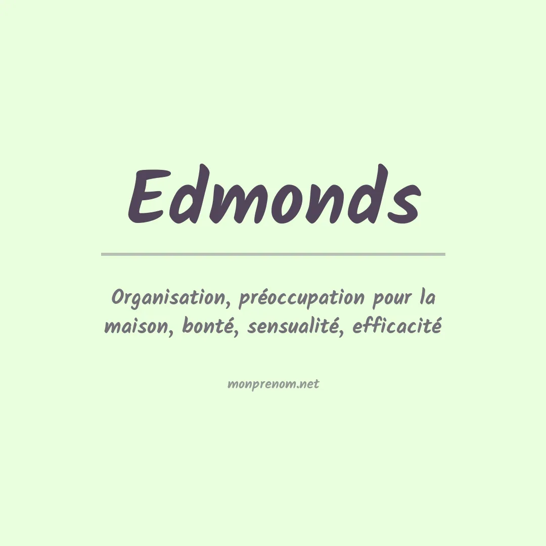 Signification du Prénom Edmonds