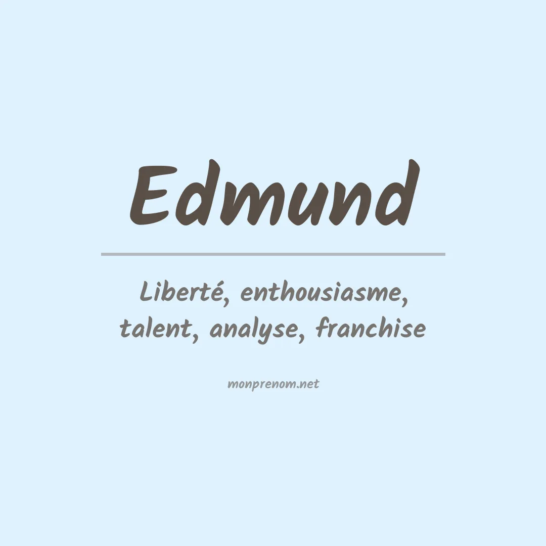 Signification du Prénom Edmund