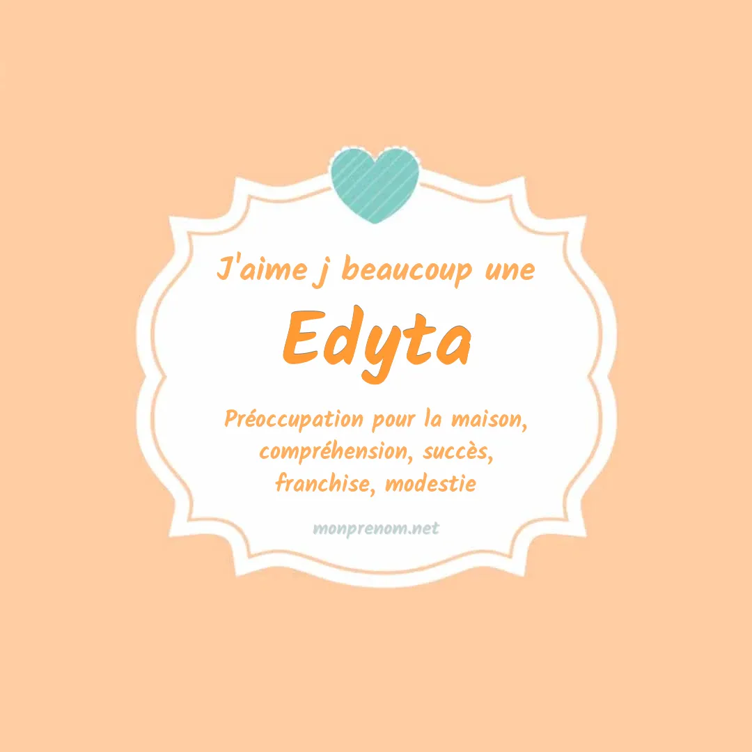 j'aime beaucoup Edyta