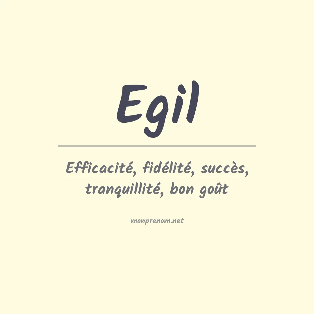 Signification du Prénom Egil