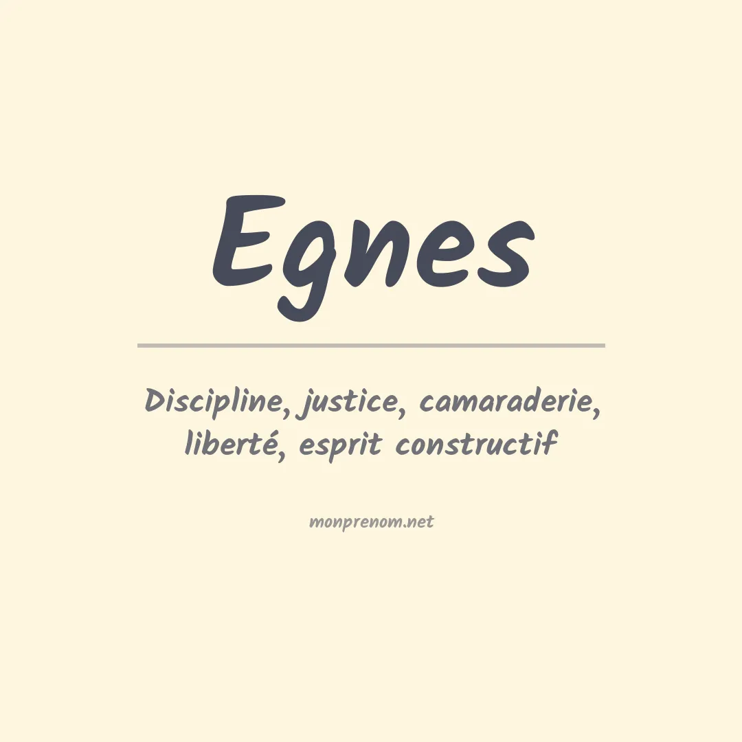 Signification du Prénom Egnes Signification du Prénom Egnes