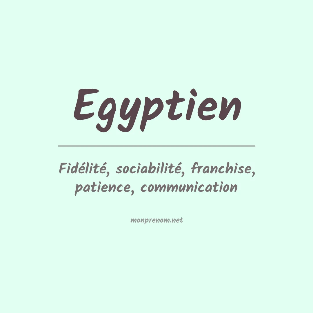 Signification du Prénom Egyptien Signification du Prénom Egyptien