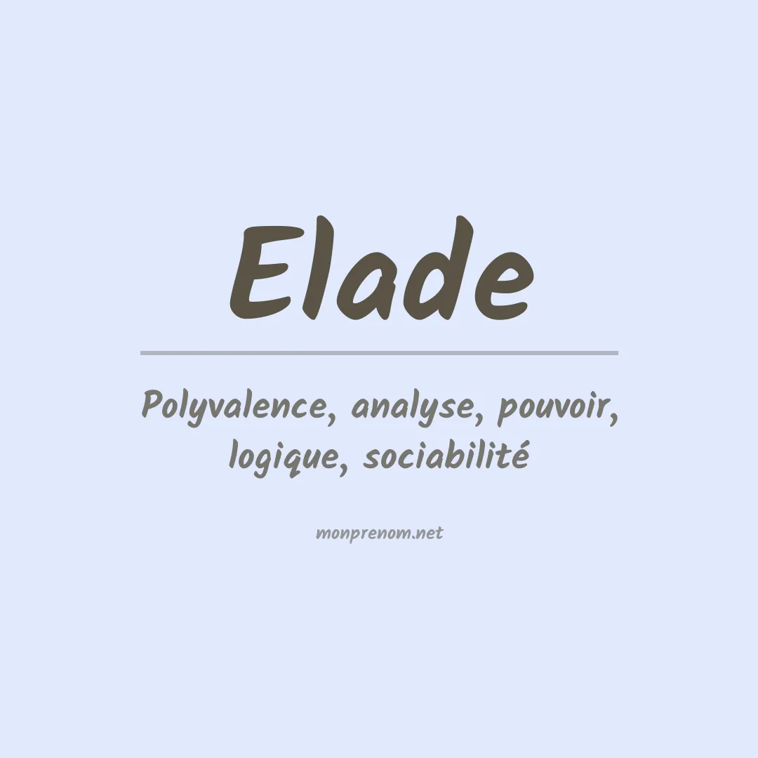 Signification du Prénom Elade Signification du Prénom Elade