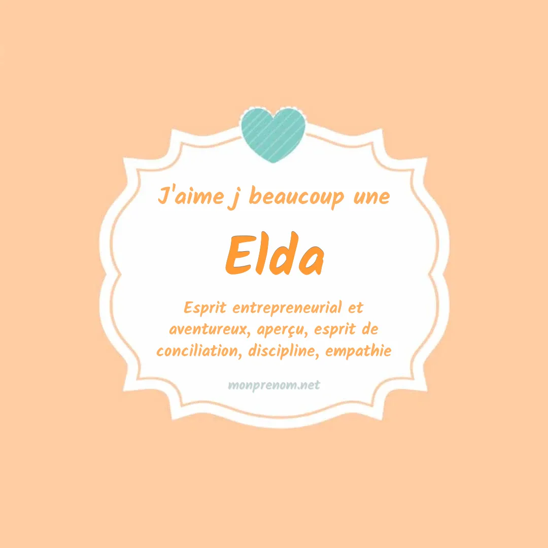 j'aime beaucoup Elda