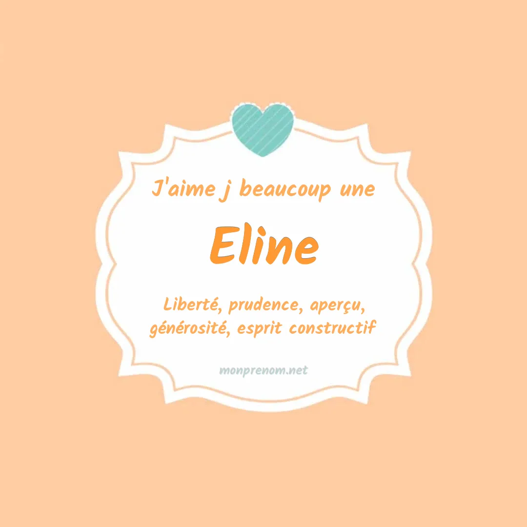 Signification du Pr nom Eline