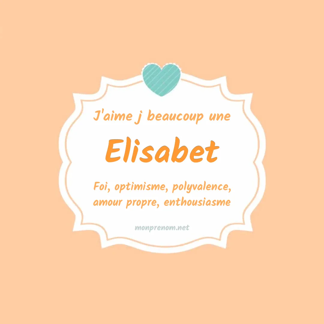 j'aime beaucoup Elisabet