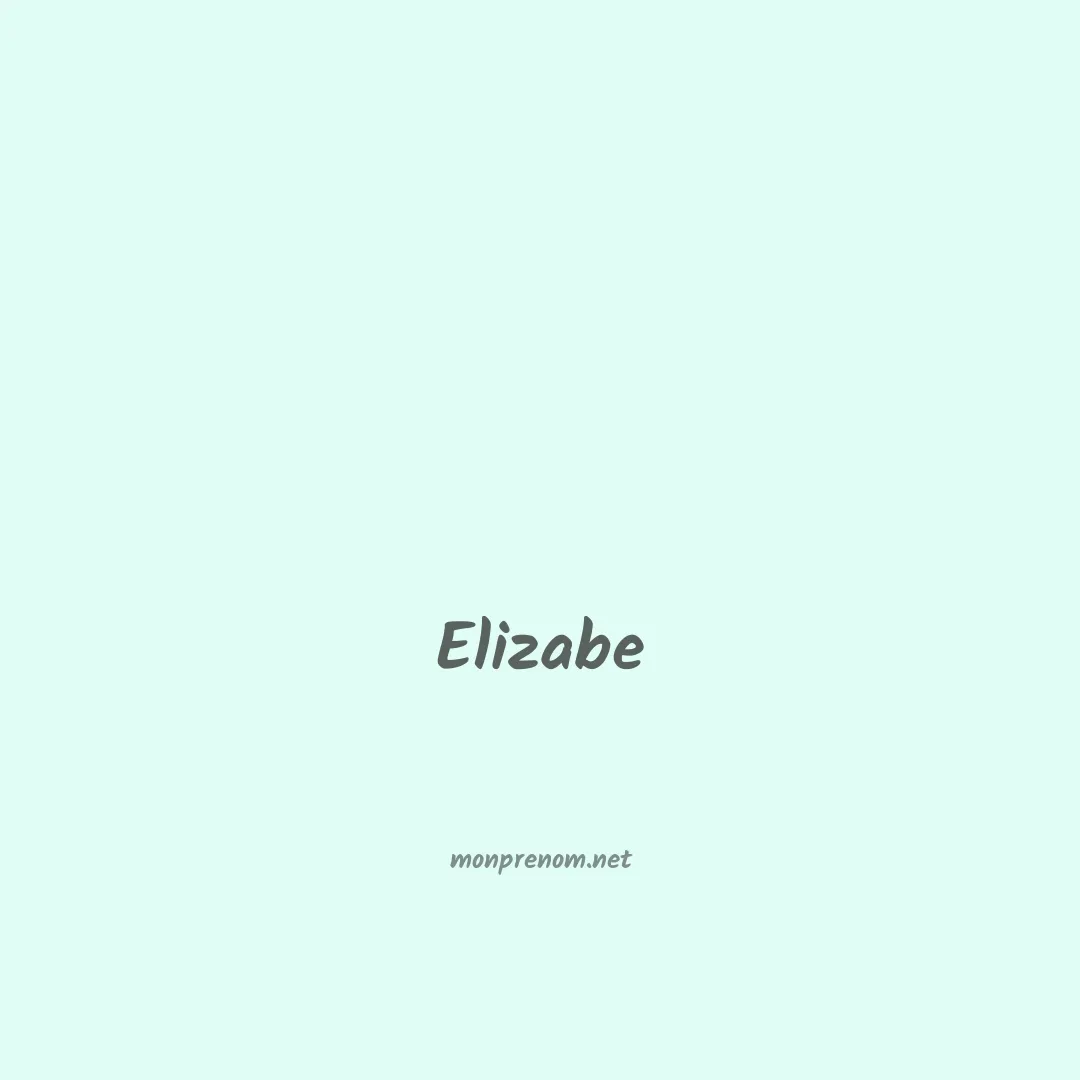 Elizabe en chino