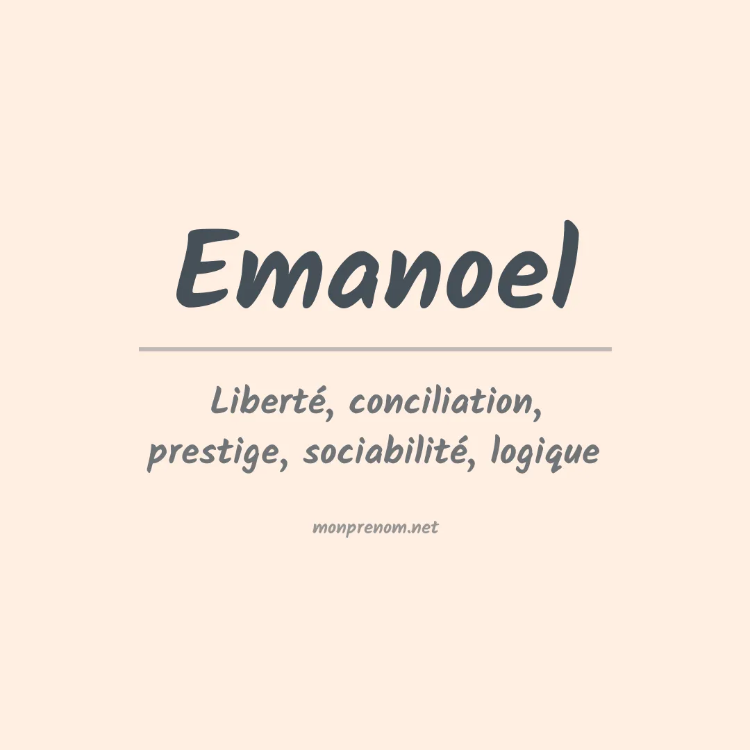 Signification du Prénom Emanoel