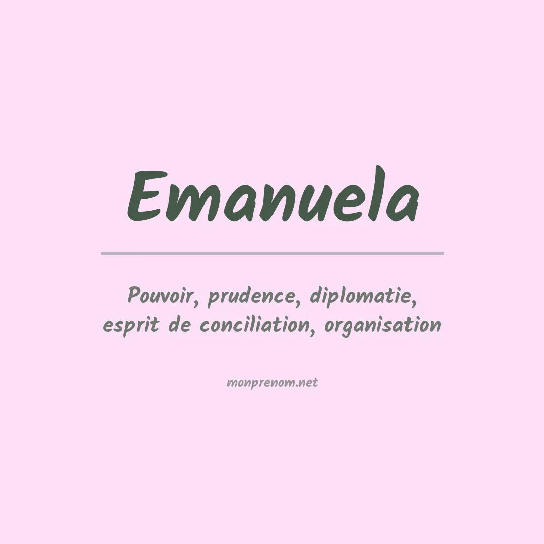 Signification du Prénom Emanuela