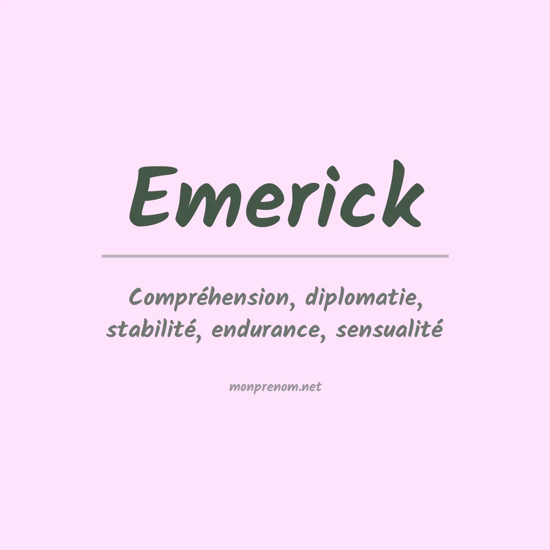 Signification du Prénom Emerick