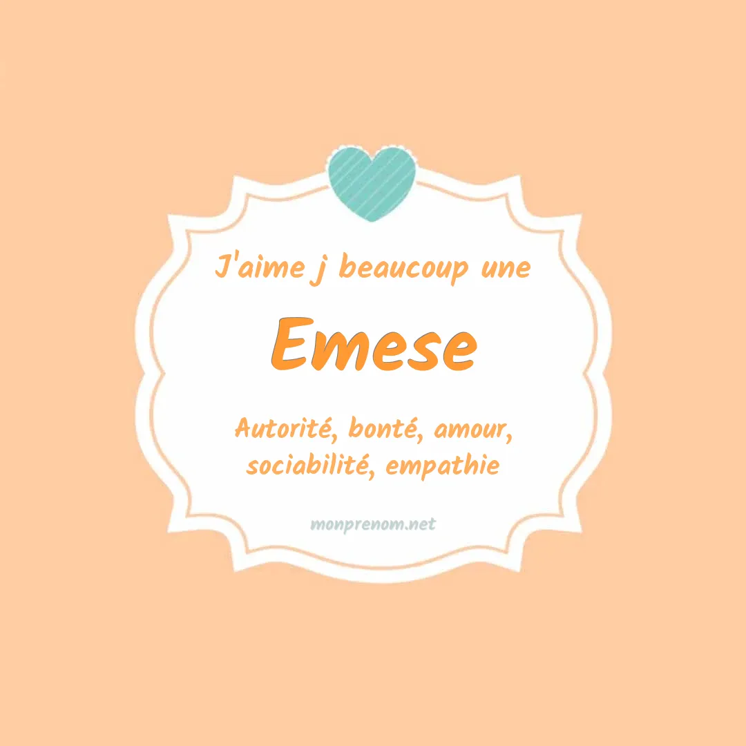 j'aime beaucoup Emese