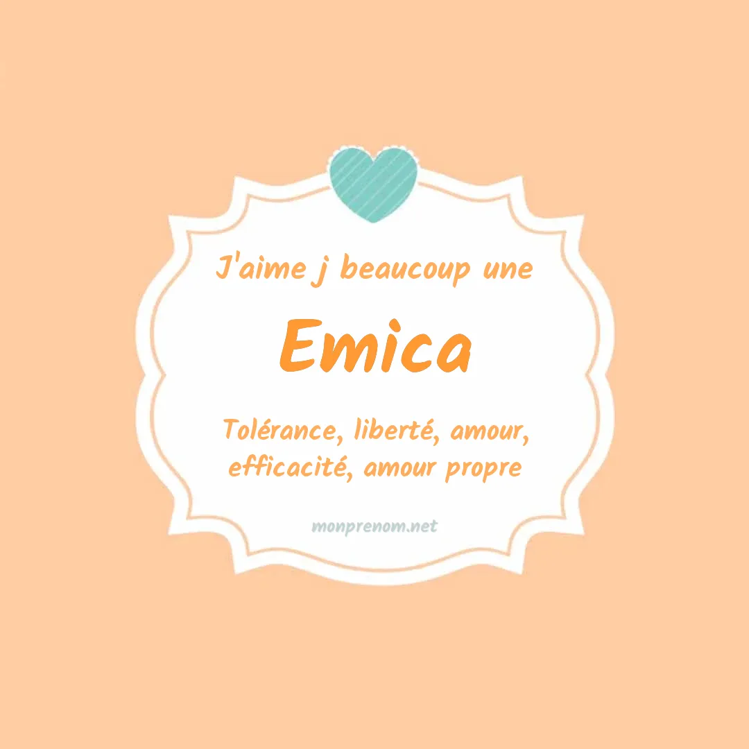 j'aime beaucoup Emica