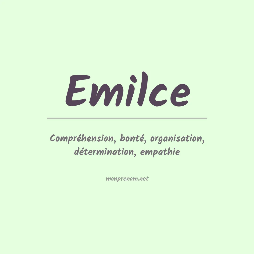 Signification du Prénom Emilce