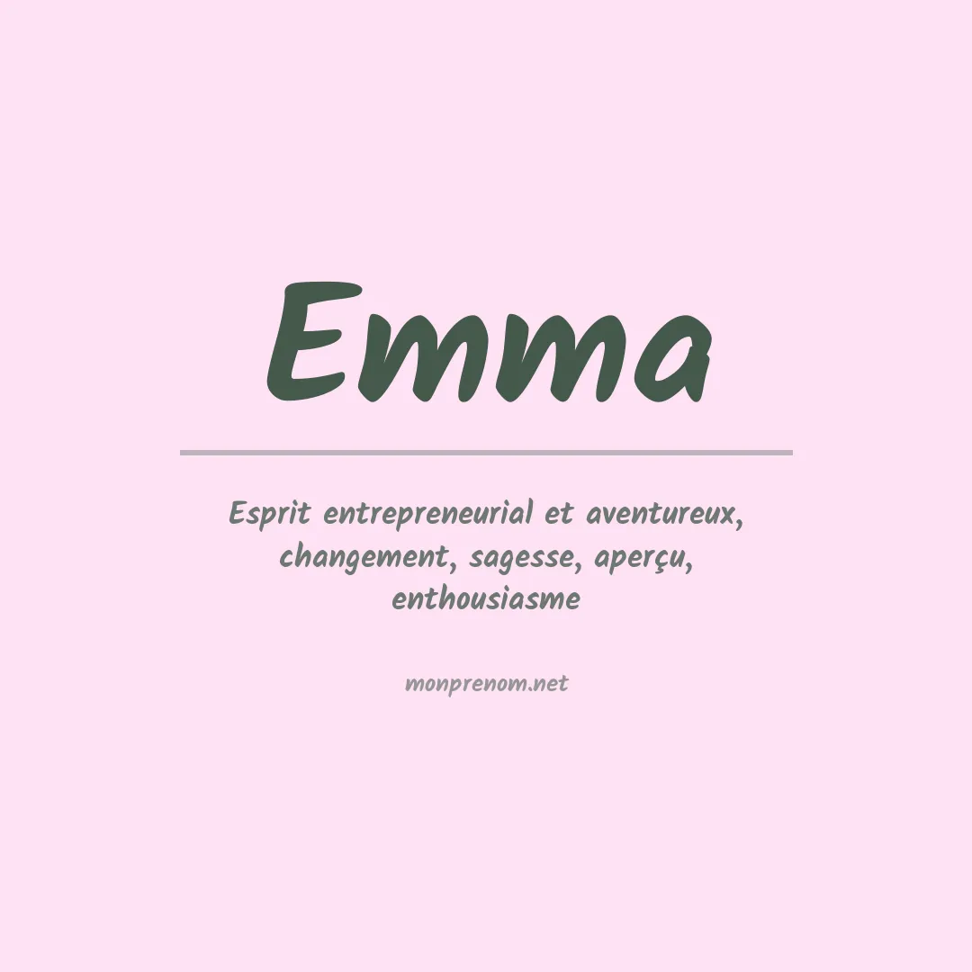 Signification du Prénom Emma