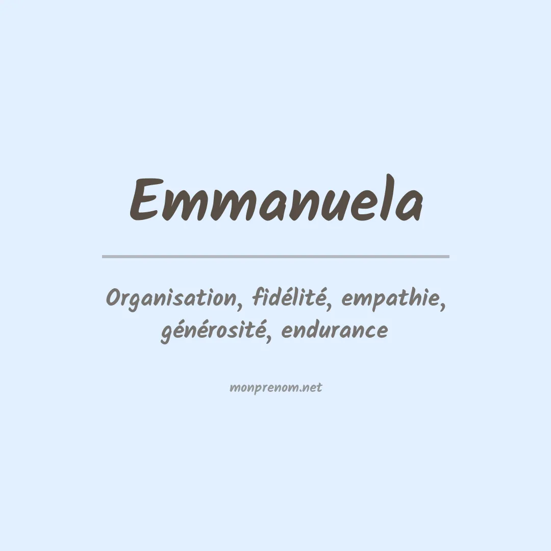 Signification du Prénom Emmanuela