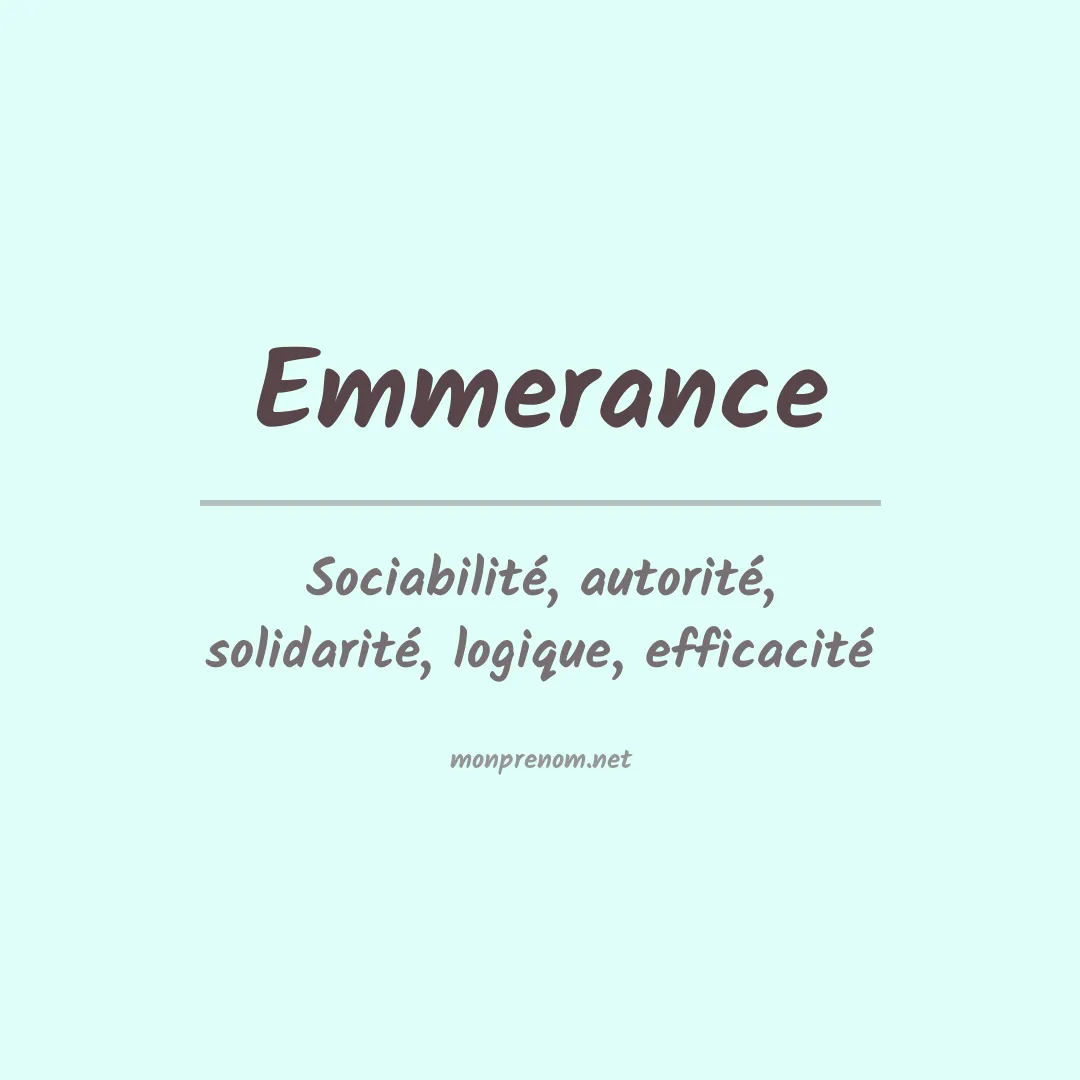 Signification du Prénom Emmerance Signification du Prénom Emmerance