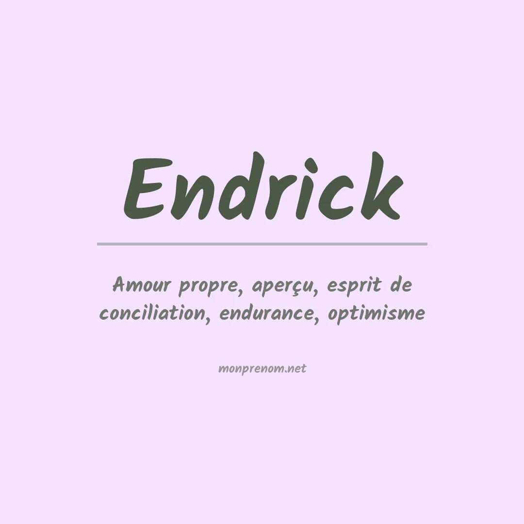 Signification du Prénom Endrick