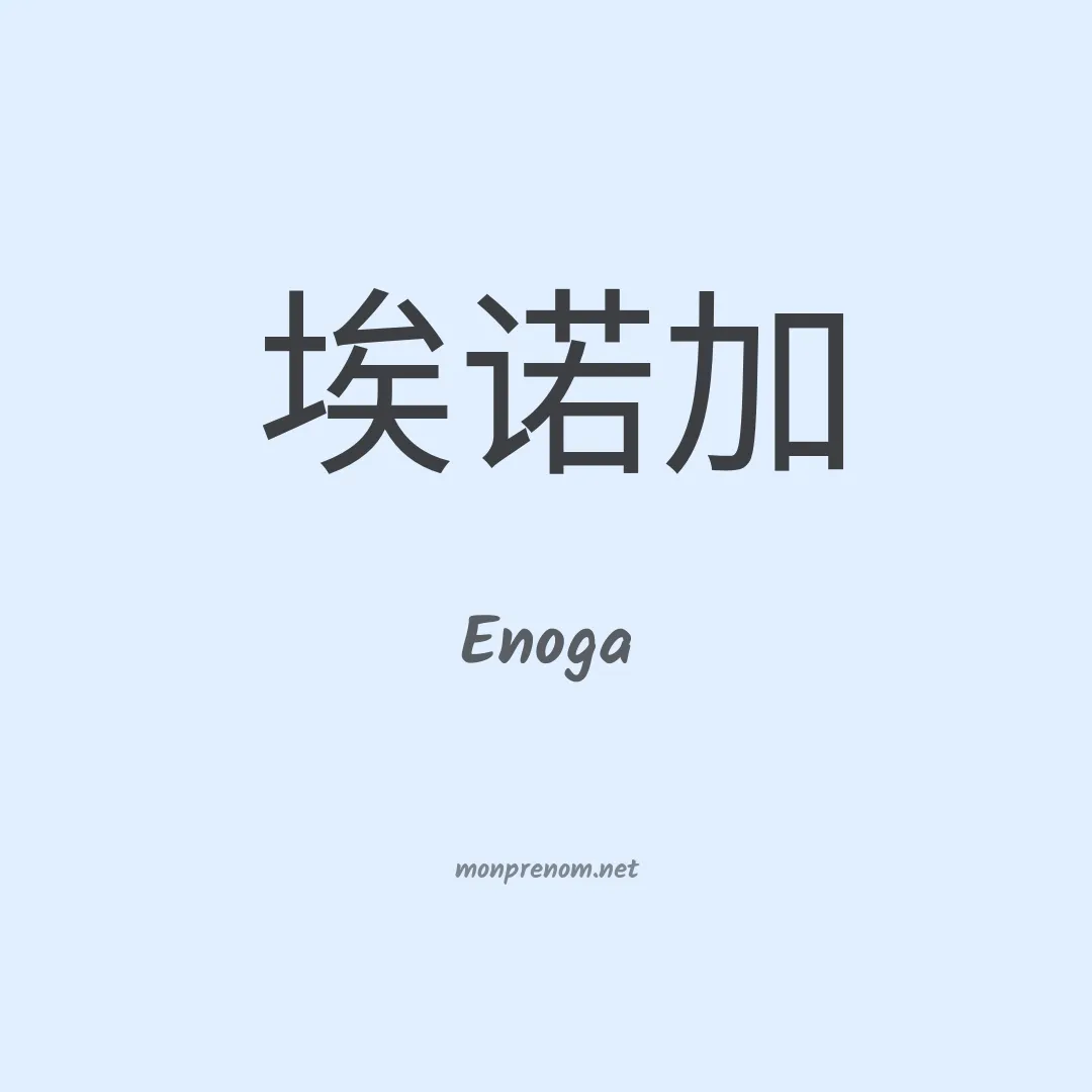 Enoga en chino