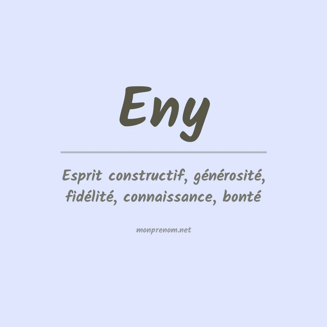 Signification du Prénom Eny