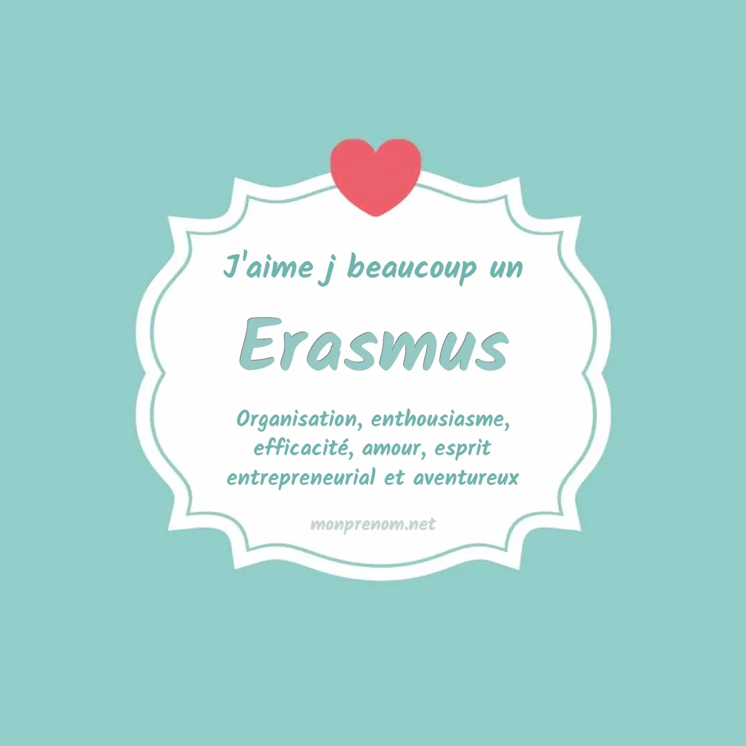 j'aime beaucoup Erasmus