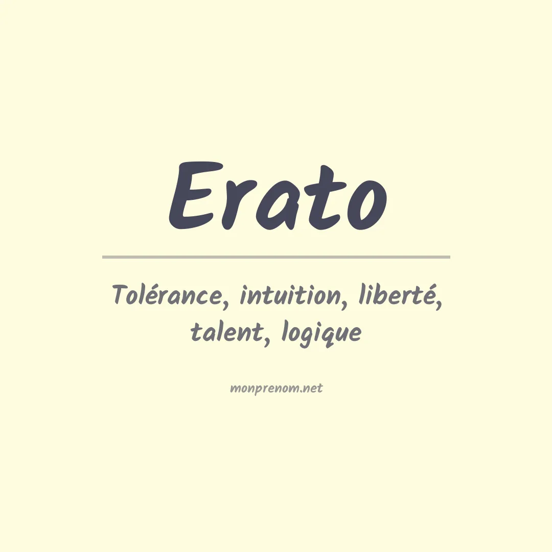 Signification du Prénom Erato Signification du Prénom Erato