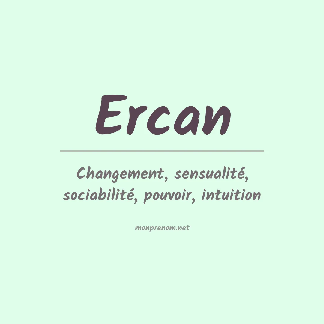 Signification du Prénom Ercan Signification du Prénom Ercan