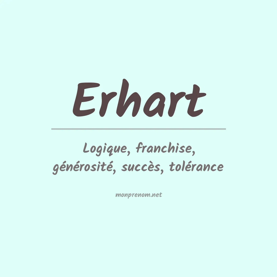 Signification du Prénom Erhart