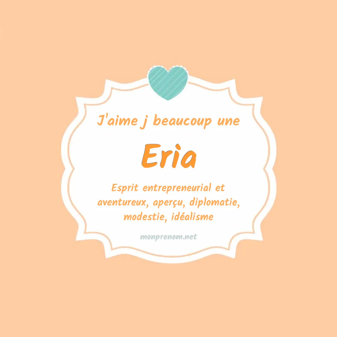 j'aime beaucoup Eria