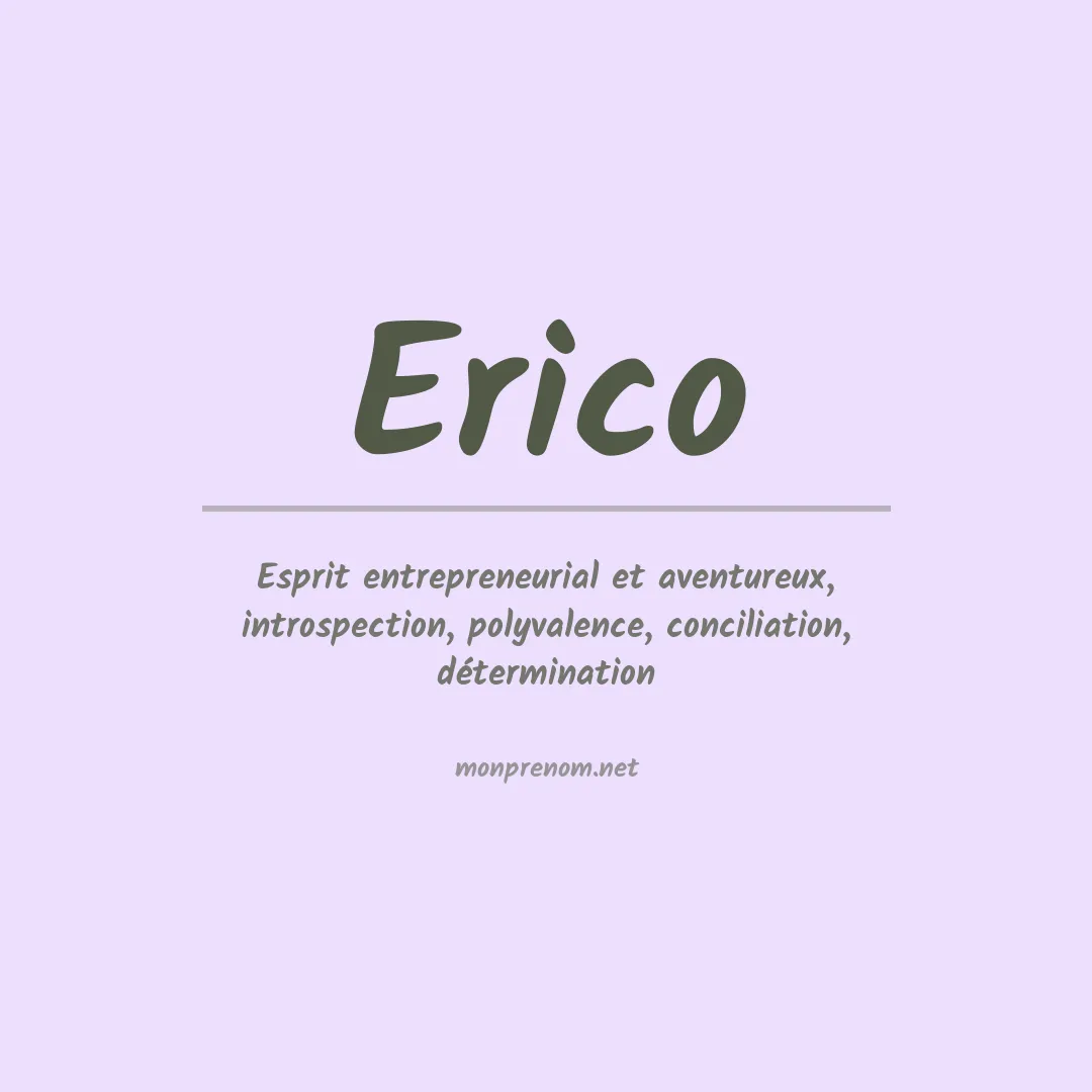 Signification du Prénom Erico