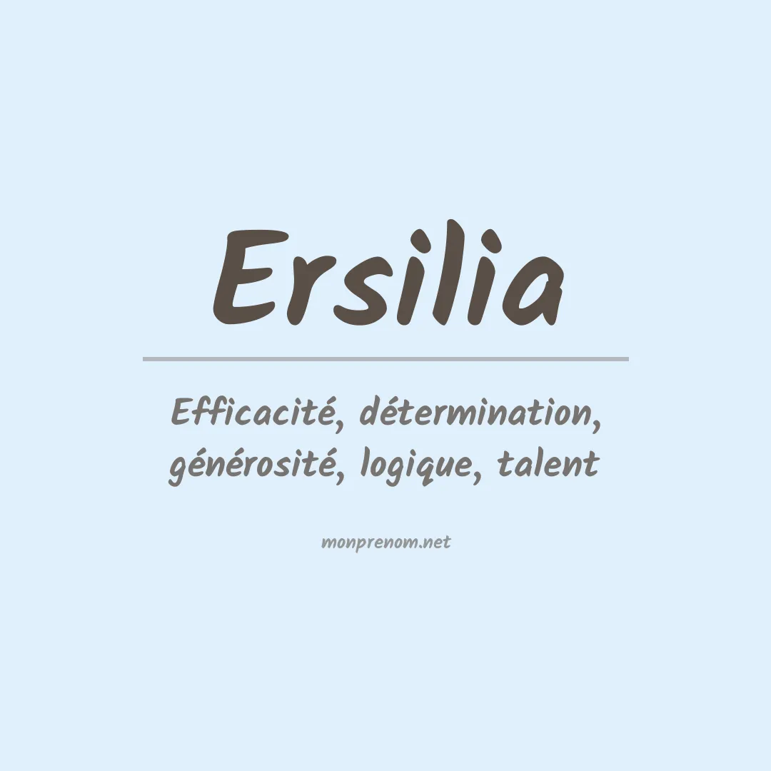 Signification du Prénom Ersilia Signification du Prénom Ersilia