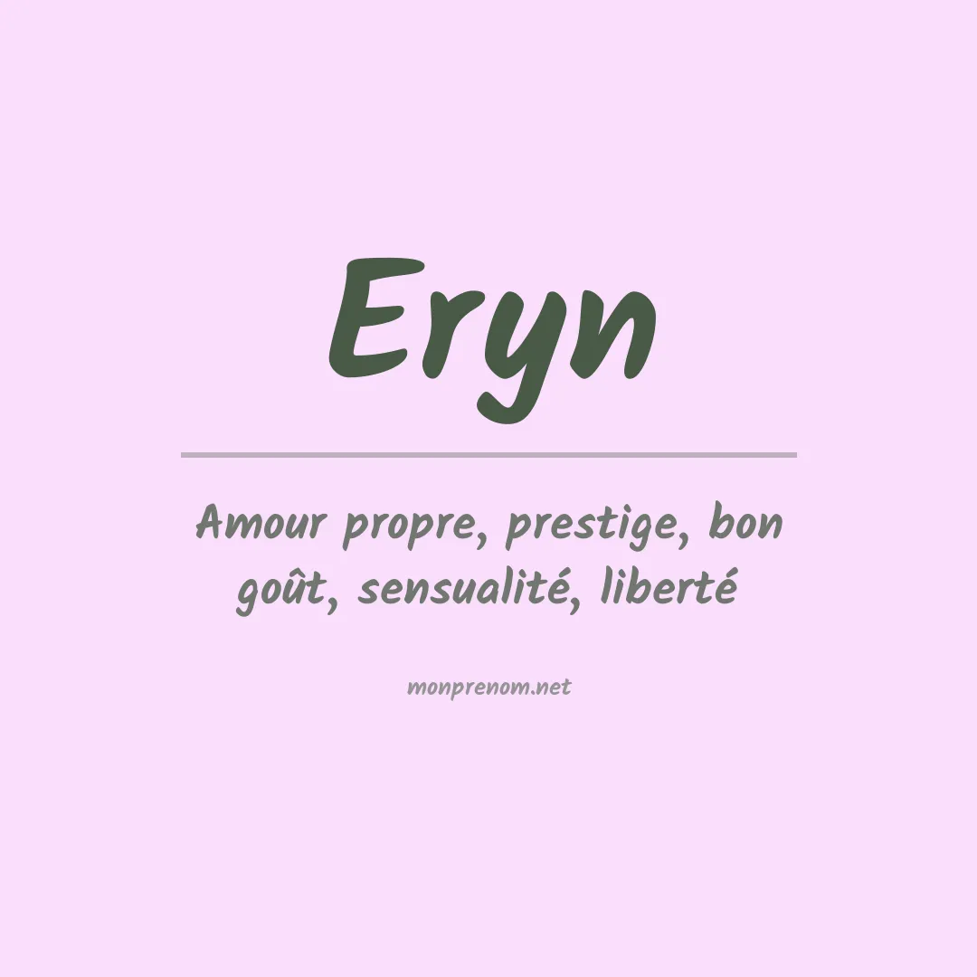 Signification du Prénom Eryn Signification du Prénom Eryn