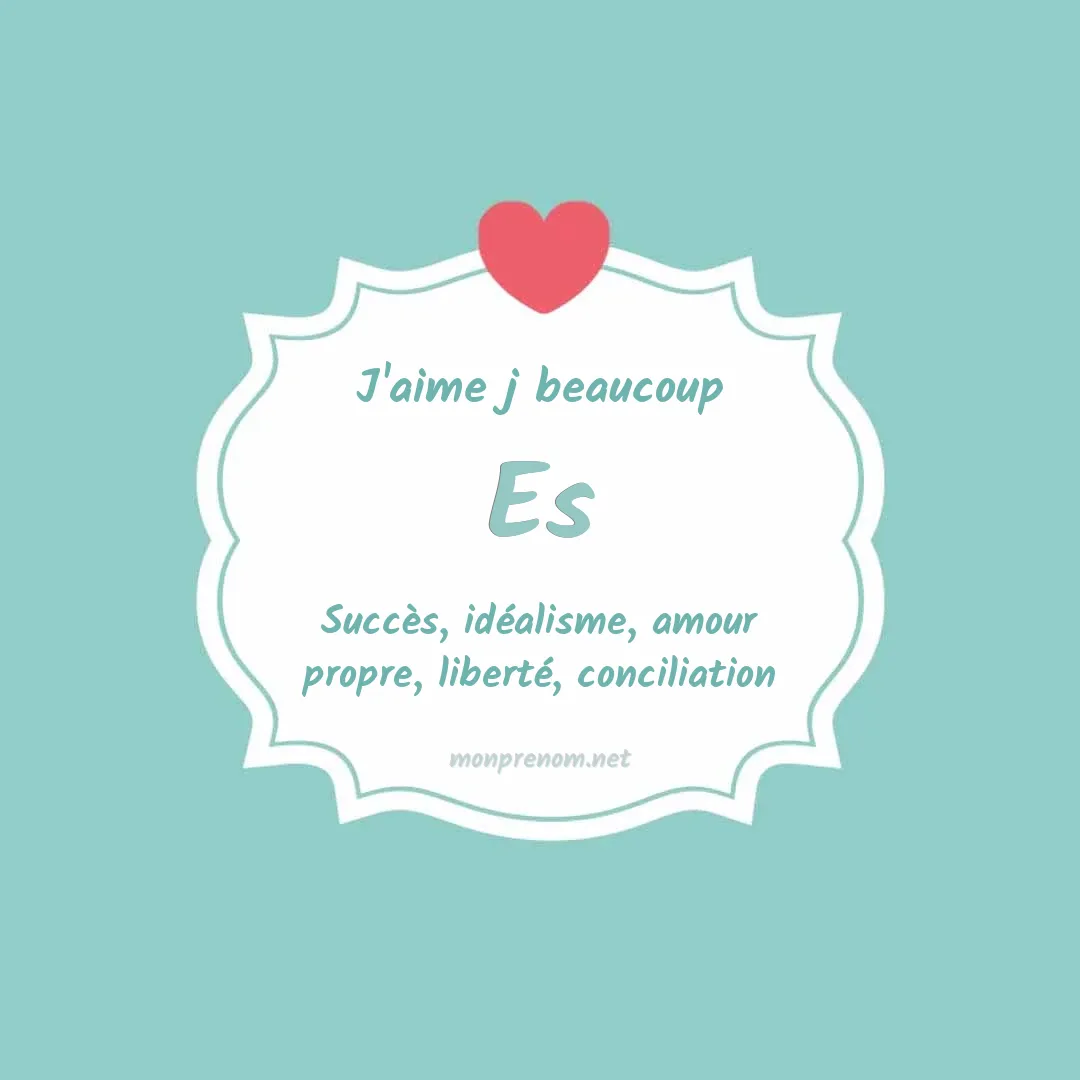 j'aime beaucoup Es