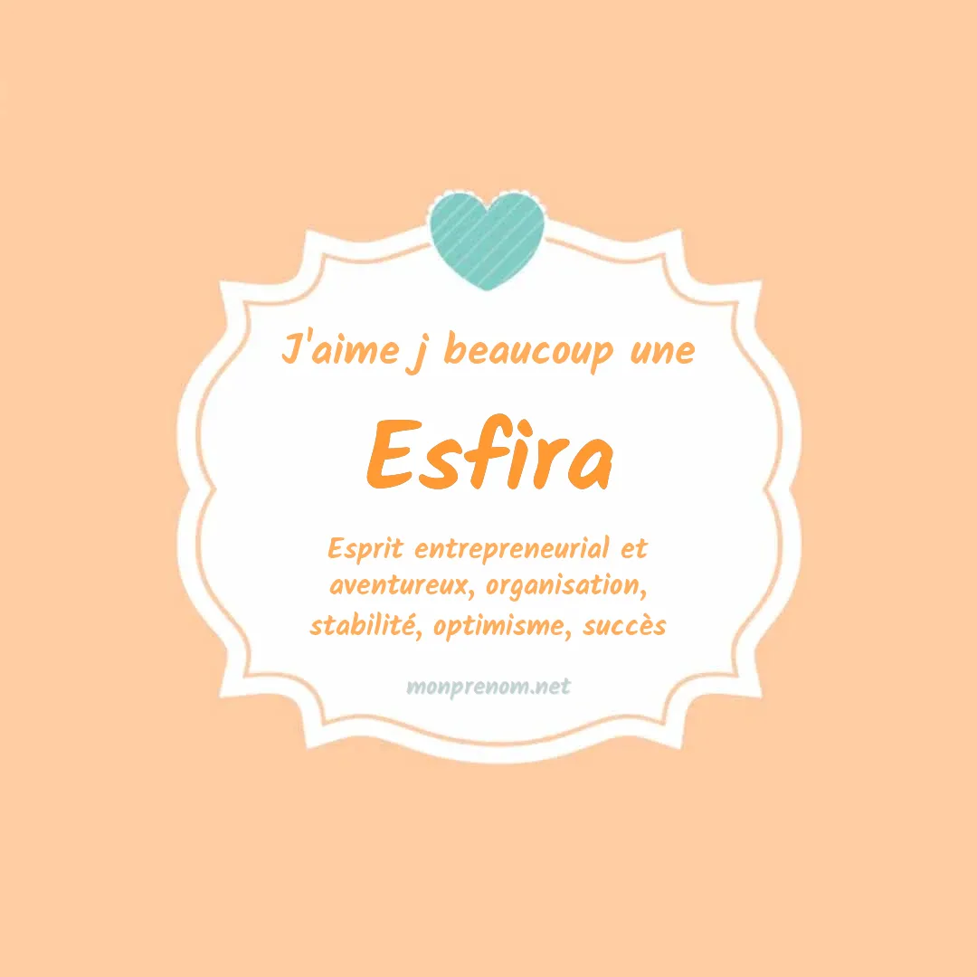 j'aime beaucoup Esfira
