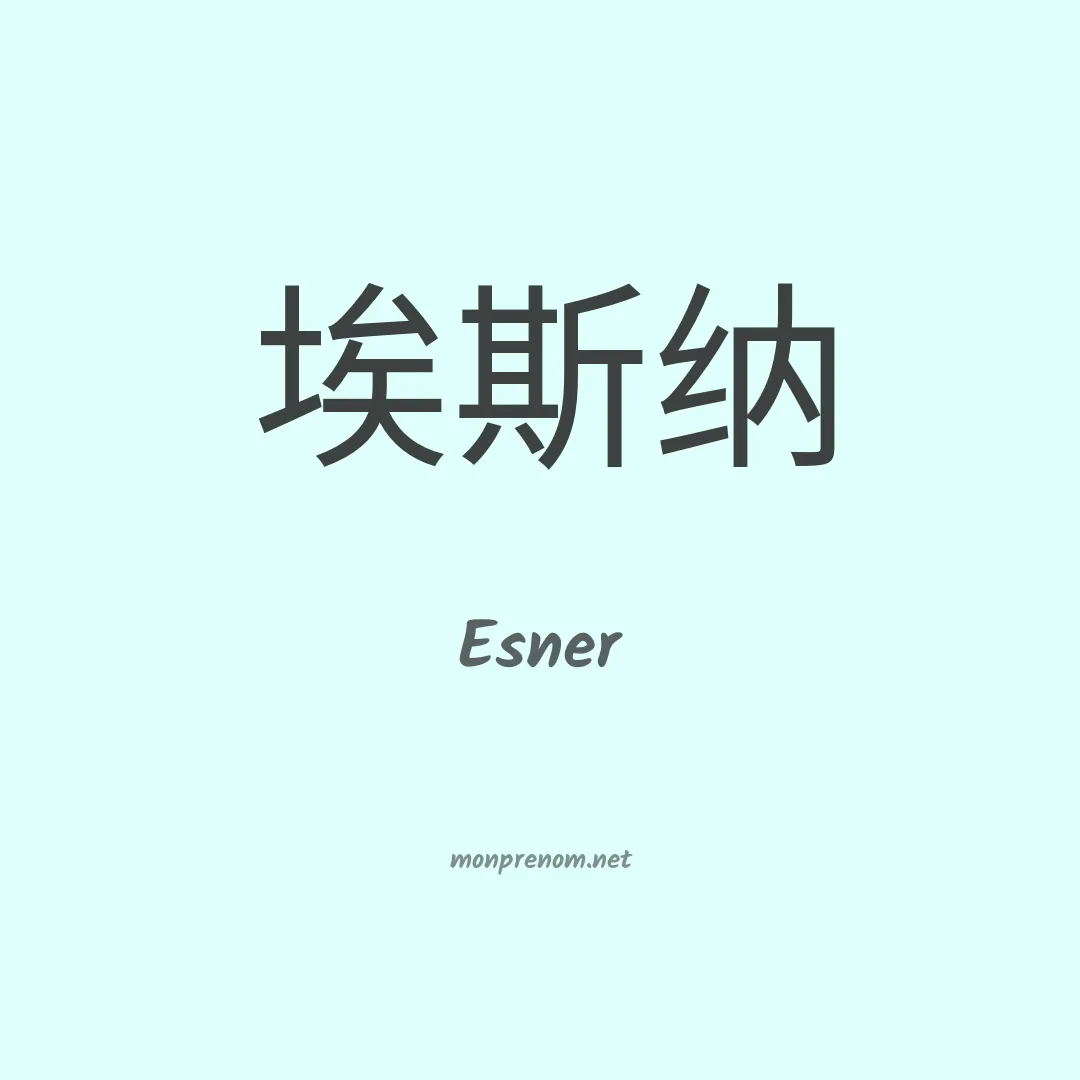 Esner en chino