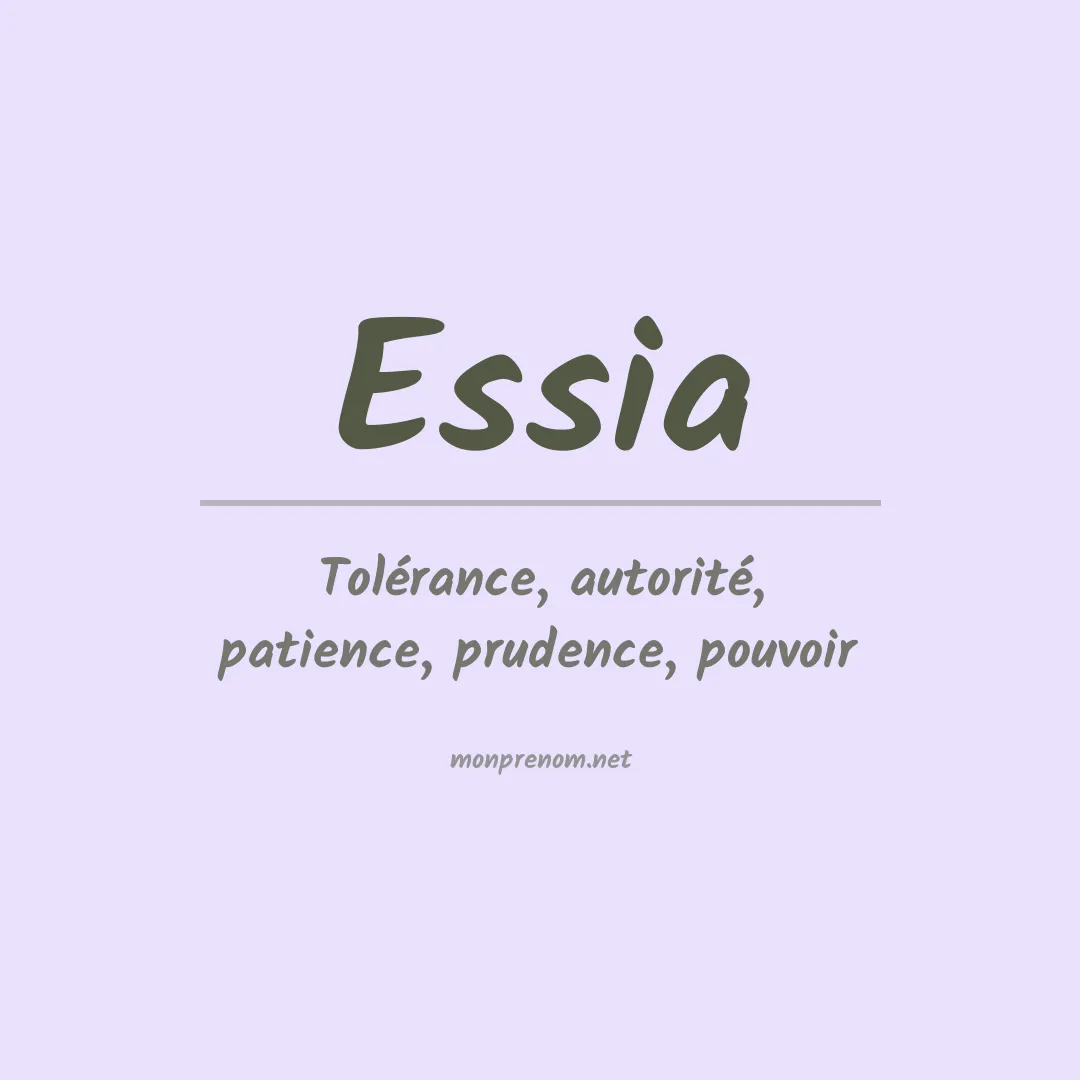 Signification du Prénom Essia Signification du Prénom Essia