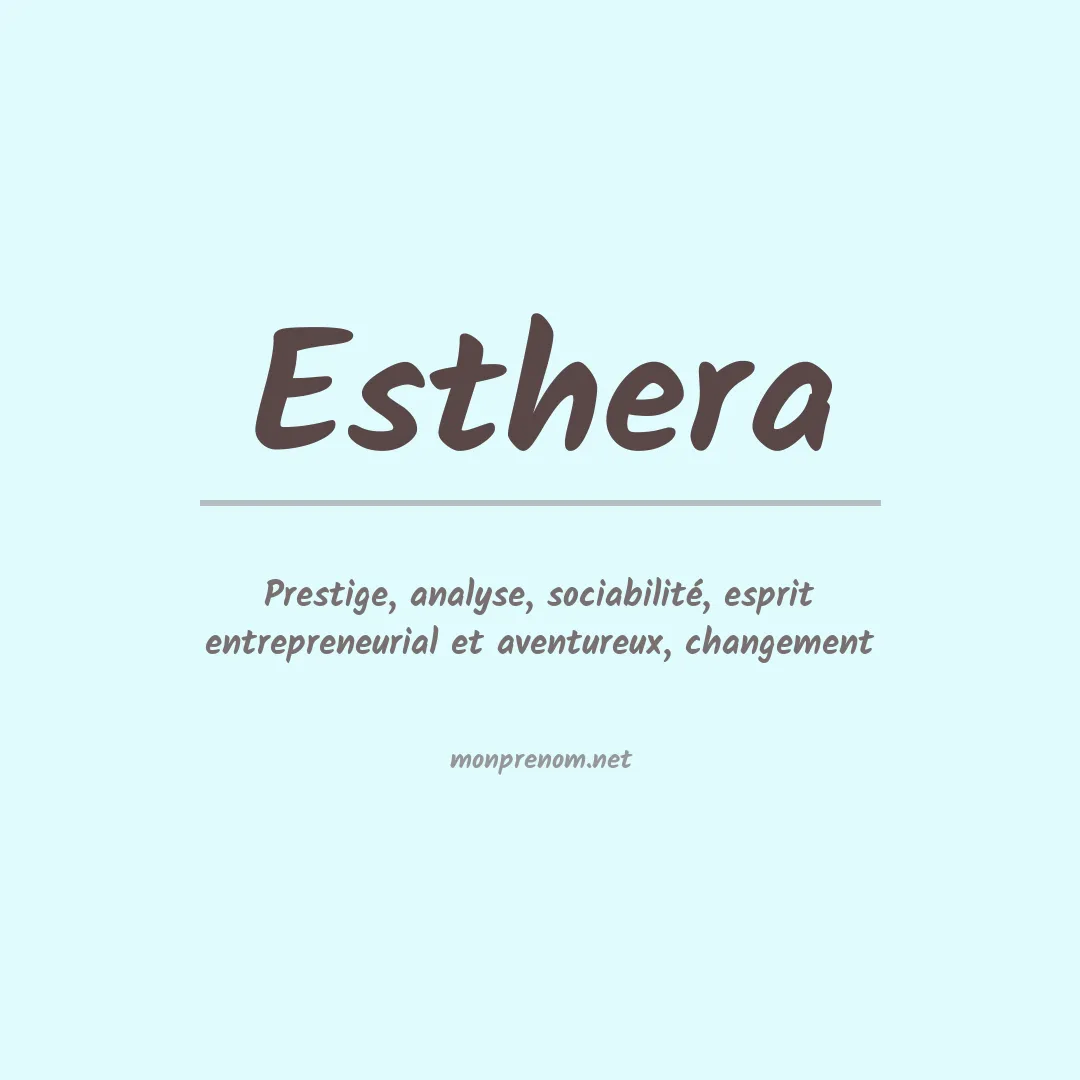 Signification du Prénom Esthera Signification du Prénom Esthera
