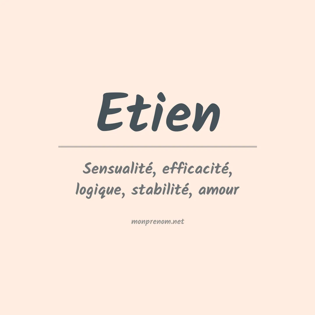 Signification du Prénom Etien Signification du Prénom Etien