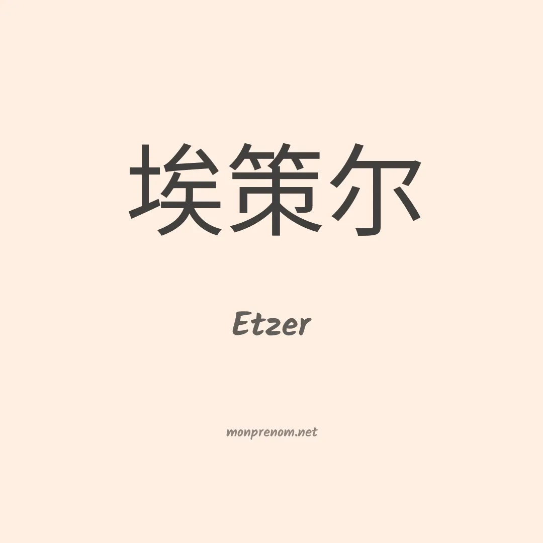 Etzer en chino