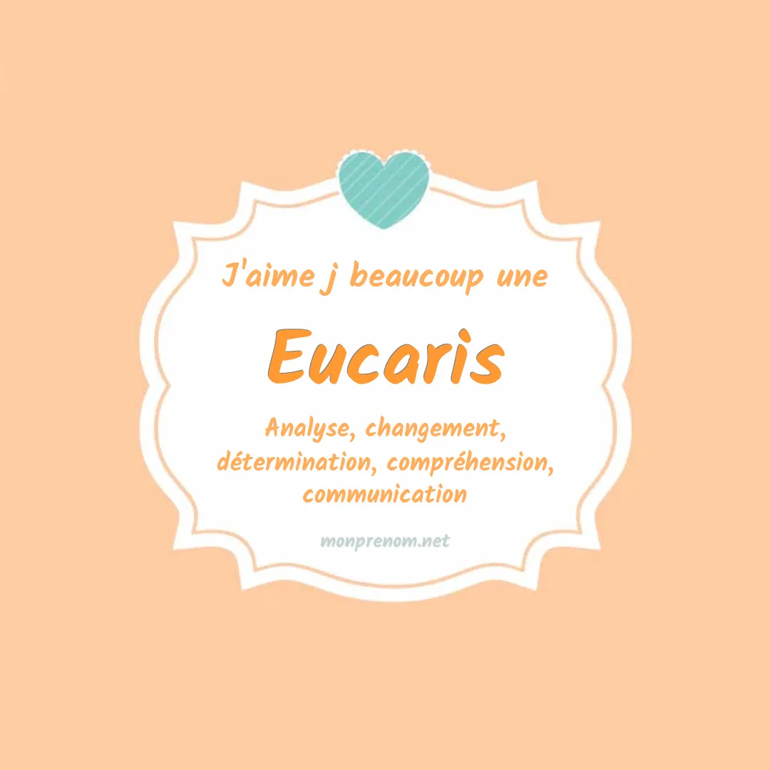 j'aime beaucoup Eucaris