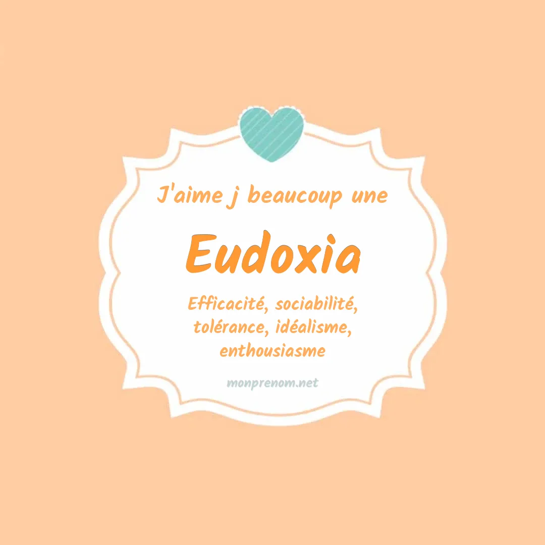 j'aime beaucoup Eudoxia