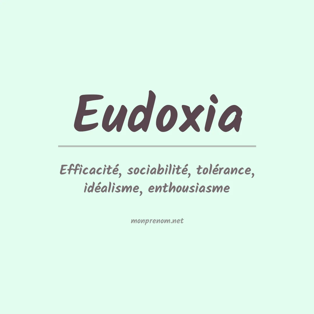 Signification du Prénom Eudoxia