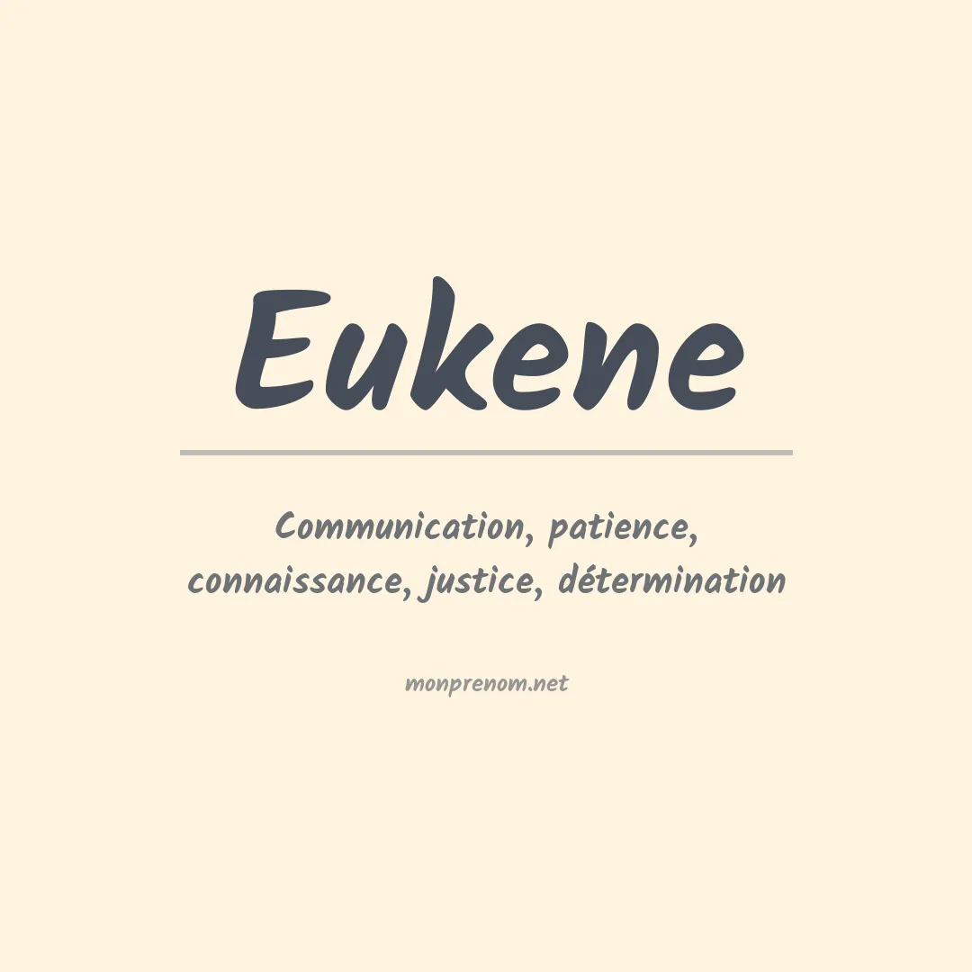 Signification du Prénom Eukene Signification du Prénom Eukene