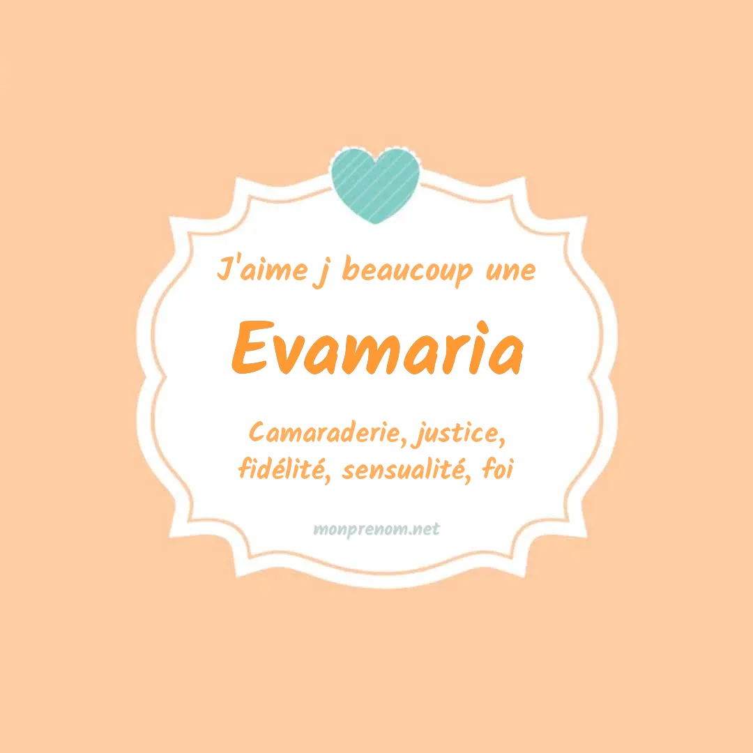 j'aime beaucoup Evamaria