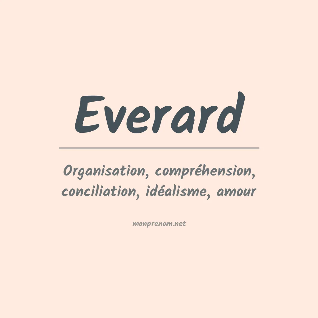 Signification du Prénom Everard